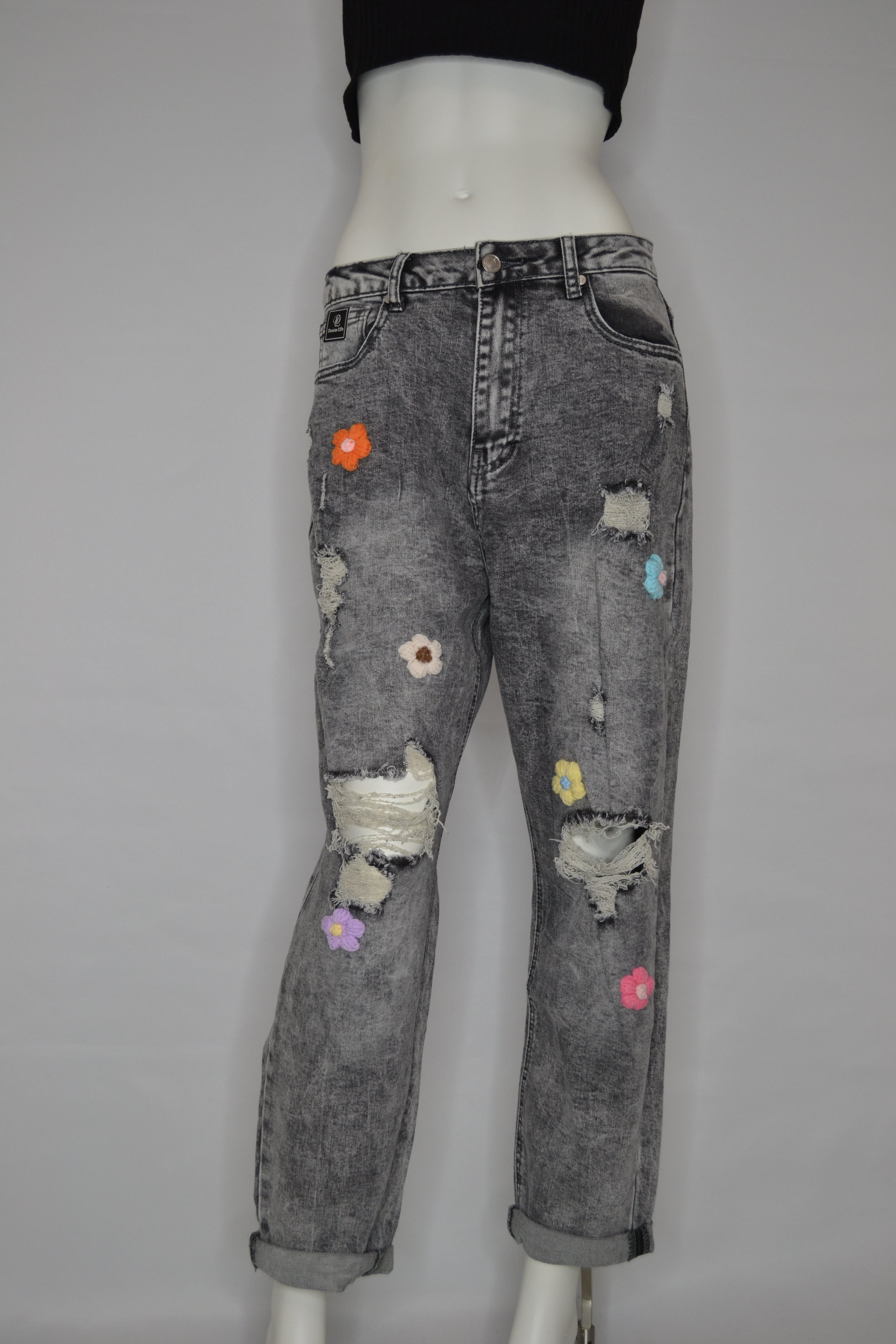 Jeans "On Flowers"